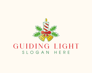 Christmas Candle Light logo design