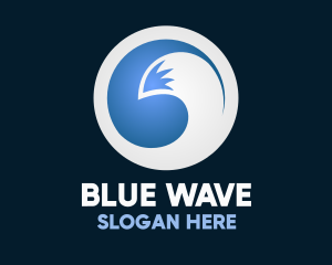 Blue Fox Circle logo design