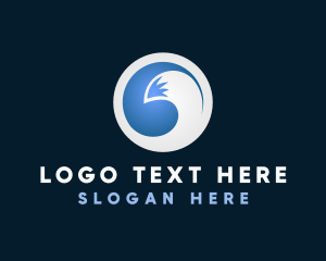 Zoo - Blue Fox Circle logo design