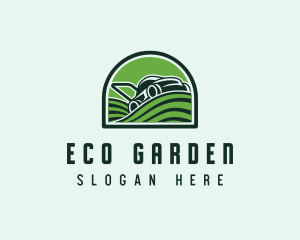 Greenery - Backyard Lawn Mower Landscaping logo design