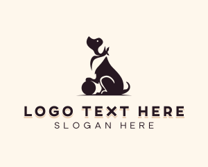 Labrador Dog Ball logo design