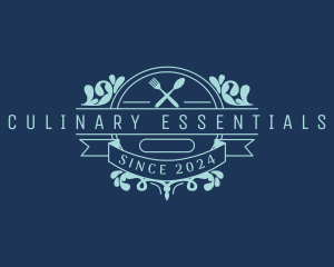 Kitchen Utensils Restaurant logo design