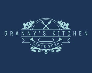 Kitchen Utensils Restaurant logo design