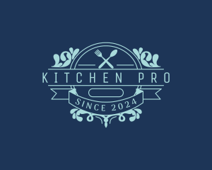 Kitchen Utensils Restaurant logo design