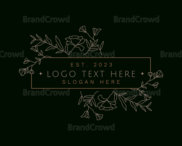 Floral Organic Stylist Logo