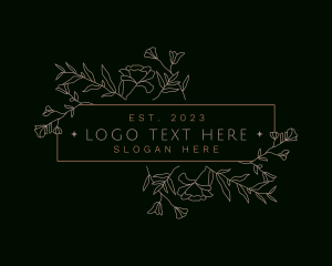 Aesthetician - Floral Organic Stylist logo design