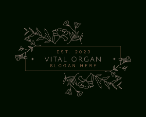 Floral Organic Stylist logo design