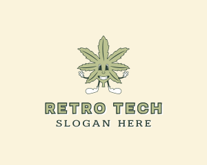 Marijuana Cannabis Leaf logo design