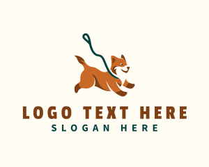 Leash - Puppy Dog Pet logo design