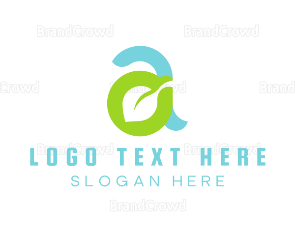 Fresh Leaf Letter A Logo