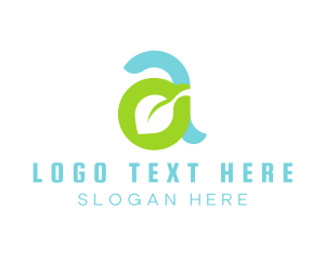 Letter A - Fresh Leaf Letter A logo design