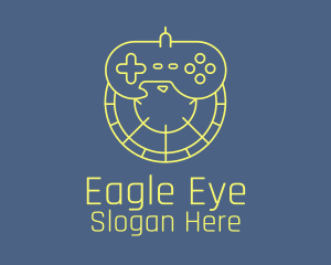 Joystick Controller Eagle logo design