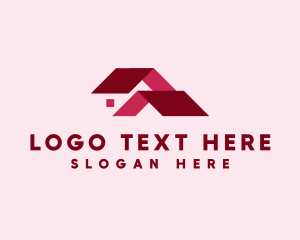 Apartment - Residential House Roofing logo design