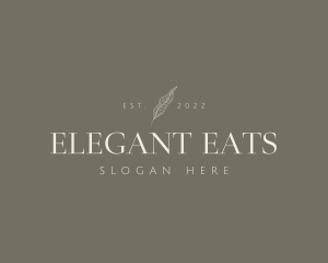 Natural Elegant Business logo design