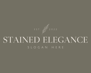 Natural Elegant Business logo design