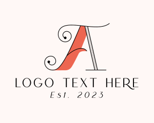 Typography - Retro Ornate Swirl Decoration logo design