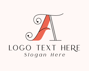 Retro Ornate Swirl Decoration Logo