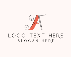 Vintage - Ornate Boutique Letter A logo design