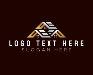 Construction - Deluxe Real Estate Roofing logo design