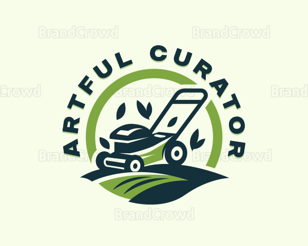 Backyard Mower Landscaping Logo