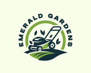 Backyard Mower Landscaping logo design