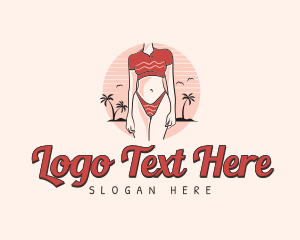 Erotic - Woman Summer Vintage logo design