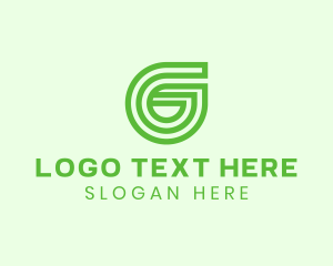 Corporation - Environmental Business Monoline Letter G logo design