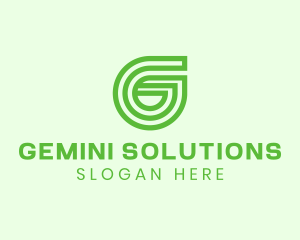 Environmental Business Monoline Letter G logo design