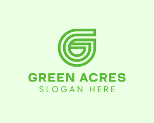 Environmental Business Monoline Letter G logo design