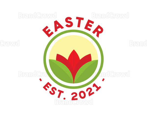 Flower Garden Badge Logo