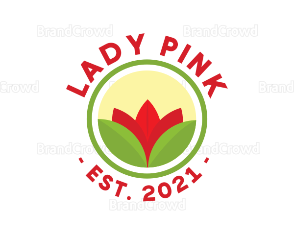 Flower Garden Badge Logo