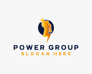 Lightning Power Man Logo