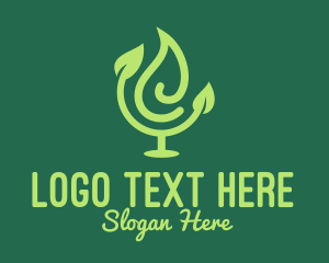 Ecological - Green Leaf Atlas logo design
