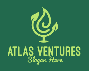 Atlas - Green Leaf Atlas logo design