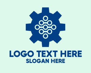 Factory - Industrial Tech Gear logo design