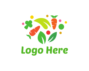 Healthy Diet Vegetables logo design