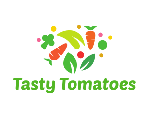 Healthy Diet Vegetables logo design