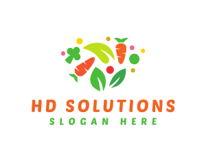 Healthy Diet Vegetables logo design