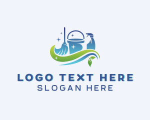 Sanitize - Eco Sanitation Cleaner logo design