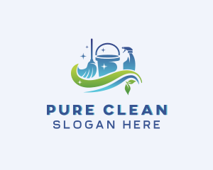 Sanitize - Eco Sanitation Cleaner logo design