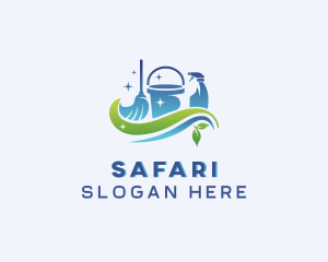 Spray Bottle - Eco Sanitation Cleaner logo design