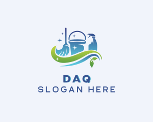 Mop - Eco Sanitation Cleaner logo design