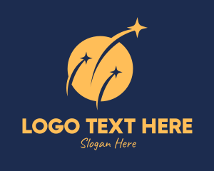 Shooting Star - Astronomical Space Center logo design