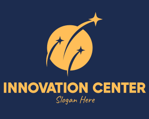 Center - Astronomical Space Center logo design