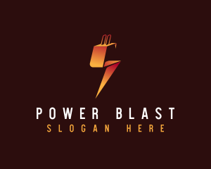 Lightning Electrical Power logo design