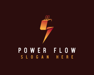 Lightning Electrical Power logo design