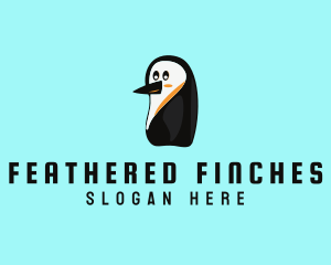 Happy Baby Penguin logo design