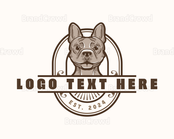 Bulldog Dog Pet Logo