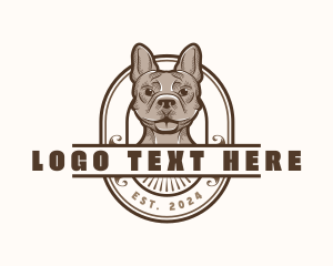 Bulldog Dog Pet logo design