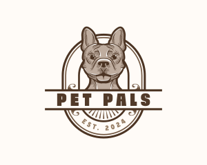 Bulldog Dog Pet logo design